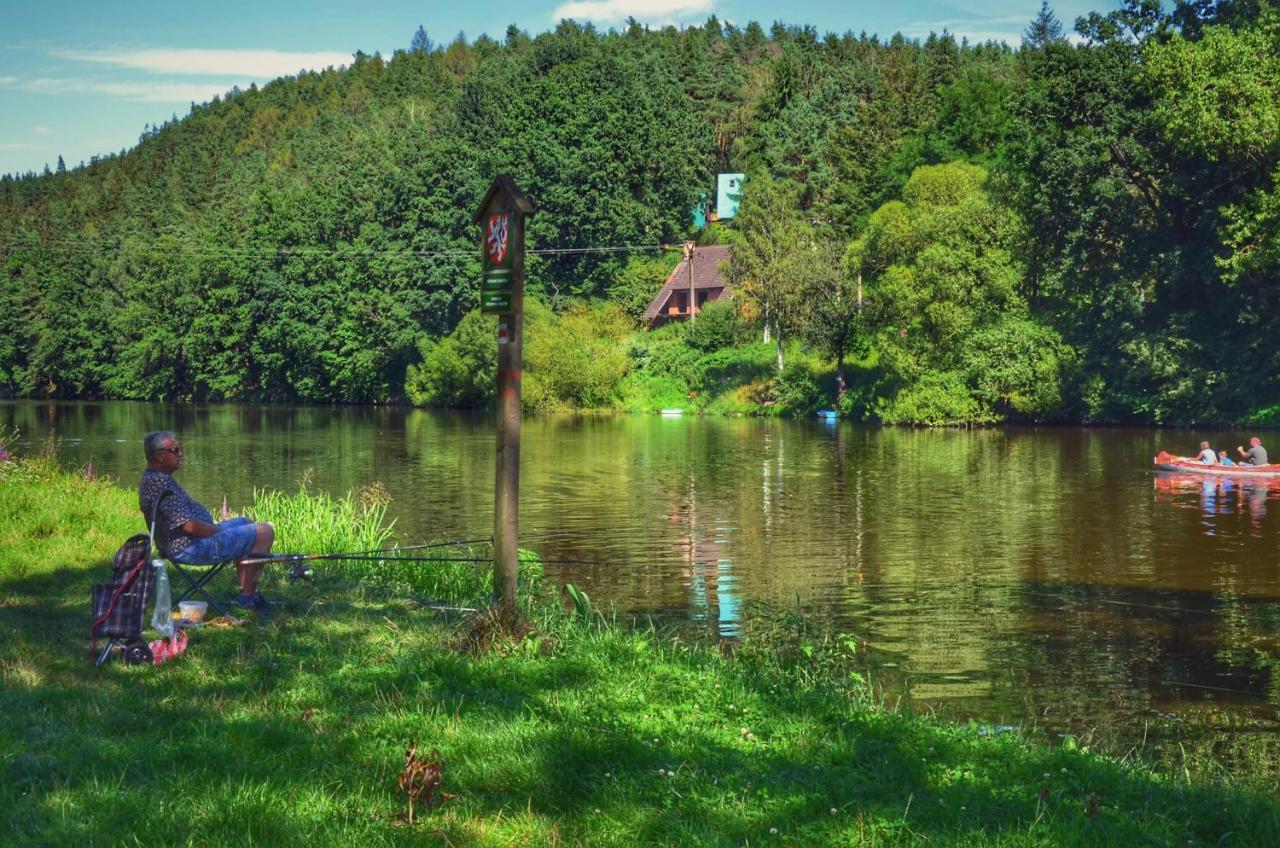 Hotel Camping Prima Týn nad Vltavou Esterno foto