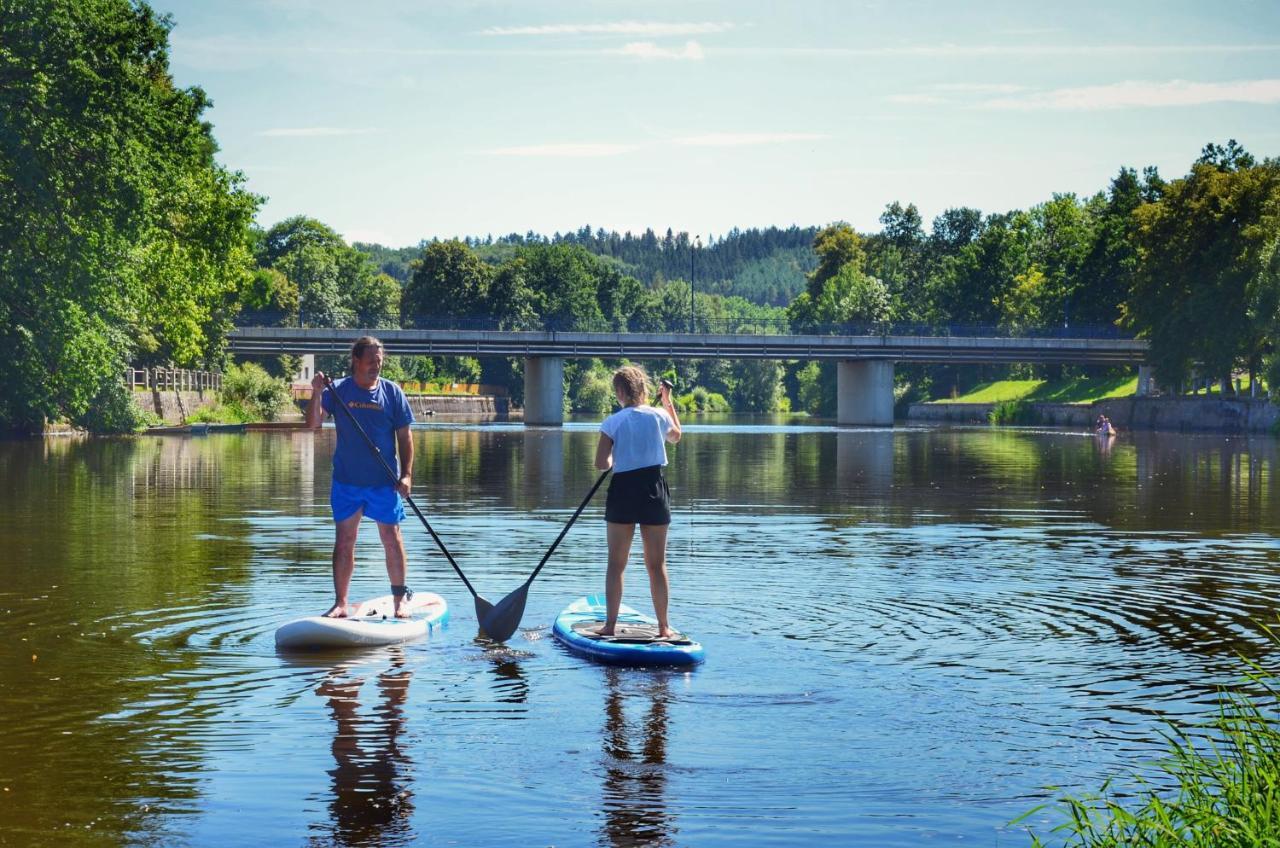 Hotel Camping Prima Týn nad Vltavou Esterno foto