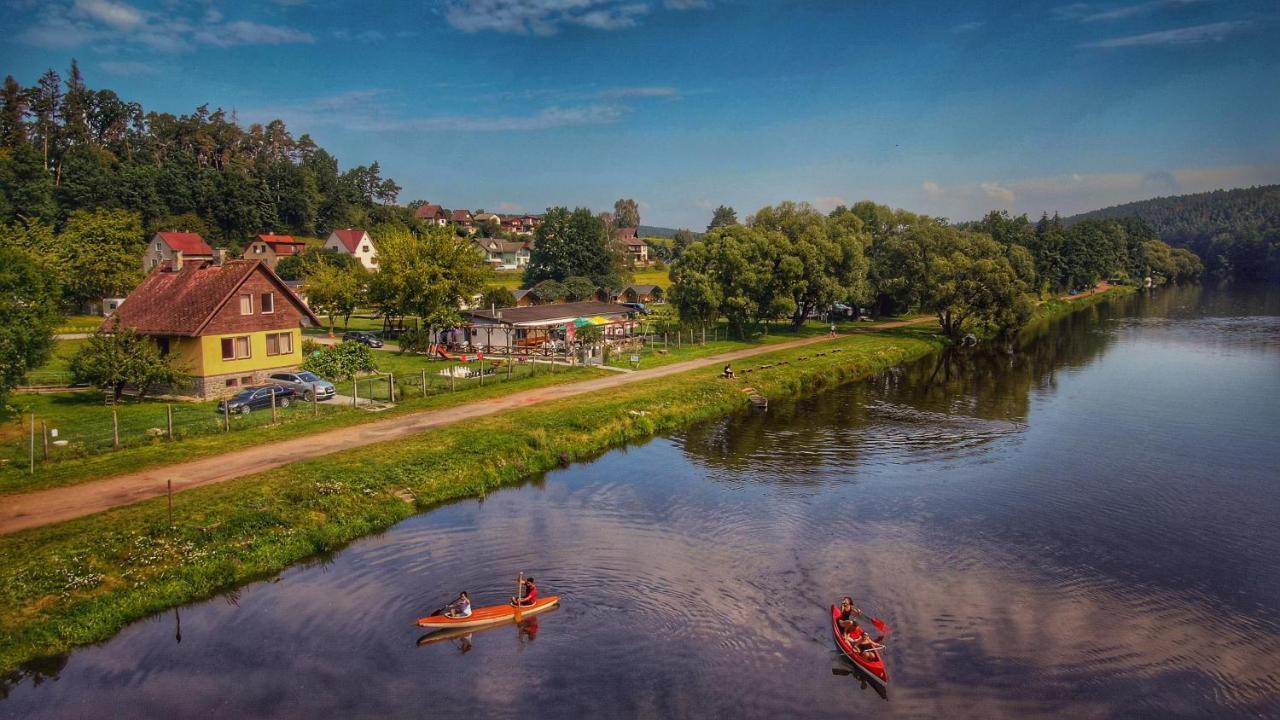 Hotel Camping Prima Týn nad Vltavou Esterno foto