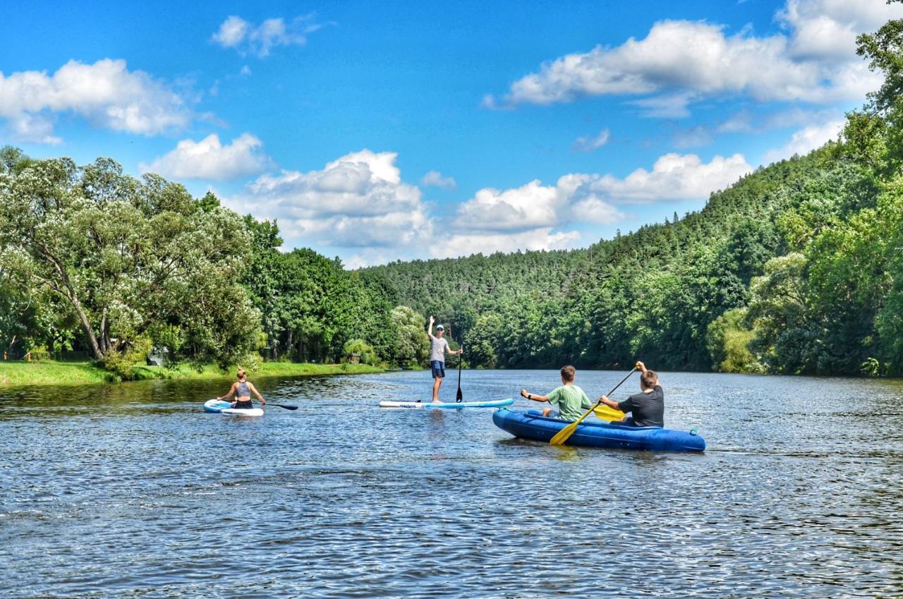 Hotel Camping Prima Týn nad Vltavou Esterno foto